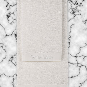 Подарочный набор полотенец для ванной 50х90, 70х140 Sofi De Marko MARISA хлопковая махра белый