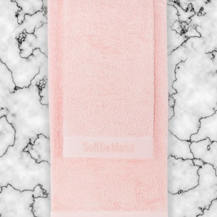 Подарочный набор полотенец для ванной 50х90, 70х140 Sofi De Marko MARISA хлопковая махра розовый