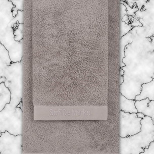 Подарочный набор полотенец для ванной 50х90, 70х140 Sofi De Marko MARISA хлопковая махра серый