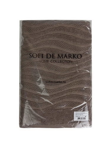 Полотенце для ванной Sofi De Marko JASMINE хлопковая махра антрацит 50х70, фото, фотография