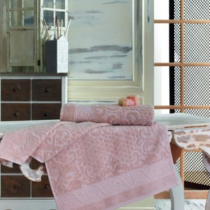 Полотенце для ванной Sofi De Marko ANJI хлопковая махра грязно-розовый 70х140