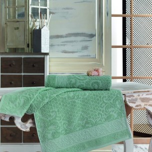Полотенце для ванной Sofi De Marko ANJI хлопковая махра ментоловый 70х140