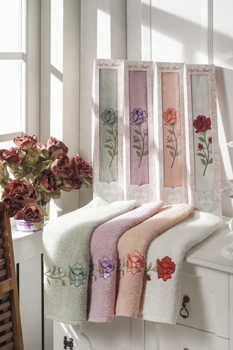 Полотенце для ванной Sofi De Marko BERDE хлопковая махра зелёный 50х90, фото, фотография