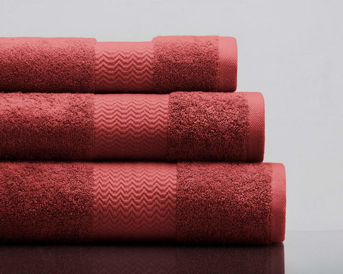 Полотенце для ванной Sofi De Marko CHARLIE хлопковая махра бордовый 50х90, фото, фотография