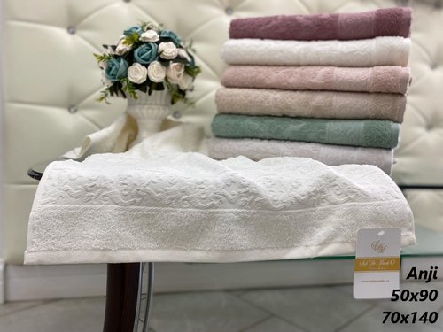 Полотенце для ванной Sofi De Marko ANJI хлопковая махра капучино 70х140, фото, фотография