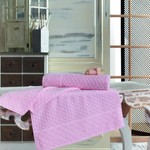 Полотенце для ванной Sofi De Marko DELTA хлопковая махра пудра 70х140, фото, фотография