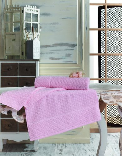 Полотенце для ванной Sofi De Marko DELTA хлопковая махра пудра 70х140, фото, фотография