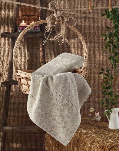 Полотенце для ванной Sofi De Marko GARLET хлопковая махра капучино 70х140, фото, фотография