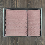 Набор полотенец для ванной в подарочной упаковке 50х90, 70х140 Cestepe LUPEN хлопковая махра V3, фото, фотография