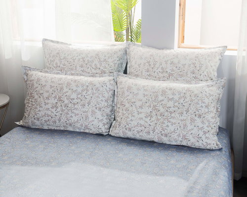 Постельное белье Sofi De Marko ВАЛЕНТИНА хлопковый сатин кремовый 1,5 спальный, фото, фотография