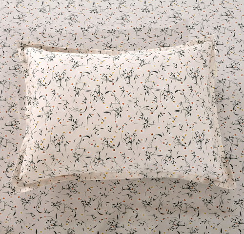 Постельное белье Sofi De Marko ДАЛИЛА хлопковый сатин кремовый 1,5 спальный, фото, фотография