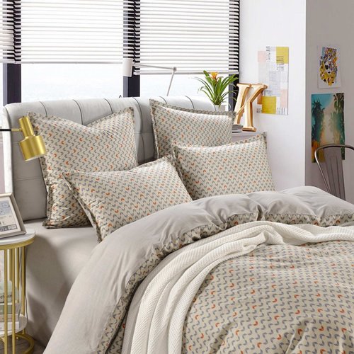 Постельное белье Sofi De Marko АРНО хлопковый сатин серый евро, фото, фотография