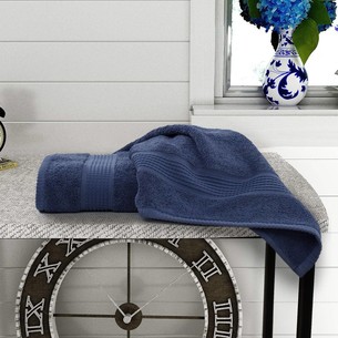 Полотенце для ванной Sofi De Marko VELNES хлопковая махра синий 50х90