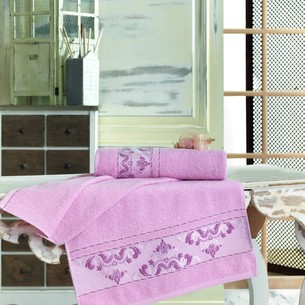 Полотенце для ванной Sofi De Marko VISTE хлопковая махра розовый 70х140