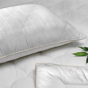 Подушка TAC BAMBOO микроволокно+бамбук/хлопок+бамбук белый 50х70