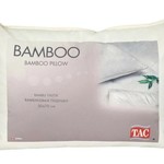 Подушка TAC BAMBOO микроволокно+бамбук/хлопок+бамбук белый 50х70, фото, фотография