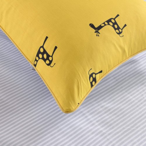 Детское постельное белье Sofi De Marko ЖИРАФ хлопковый сатин жёлтый 1,5 спальный, фото, фотография