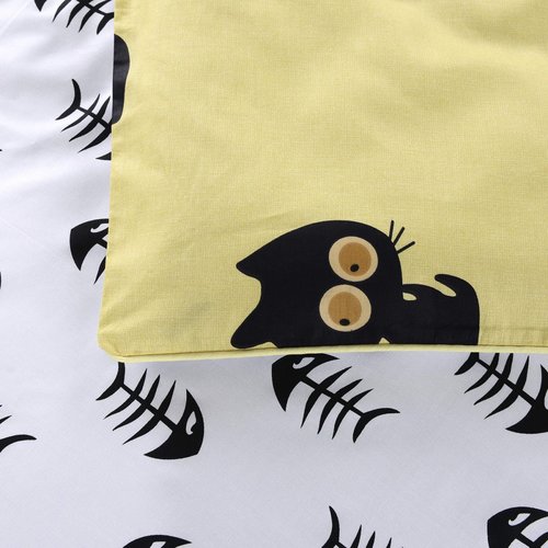 Детское постельное белье Sofi De Marko КИТИ хлопковый сатин жёлтый 1,5 спальный, фото, фотография
