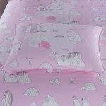 Детское постельное белье Sofi De Marko ПИНГВИНЫ хлопковый сатин розовый 1,5 спальный, фото, фотография
