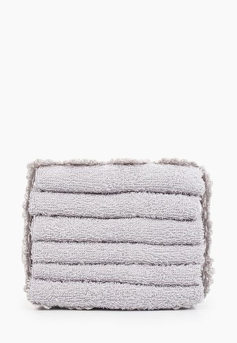 Набор полотенец для ванной 6 шт. Sofi De Marko АГЛАЯ хлопковая махра серый 30х30, фото, фотография