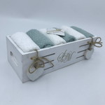 Набор полотенец для ванной 6 шт. Sofi De Marko АЛИТА хлопковая махра бирюзовый 30х30, фото, фотография