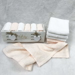 Набор полотенец для ванной 6 шт. Sofi De Marko АЛИТА хлопковая махра персиковый 30х30, фото, фотография