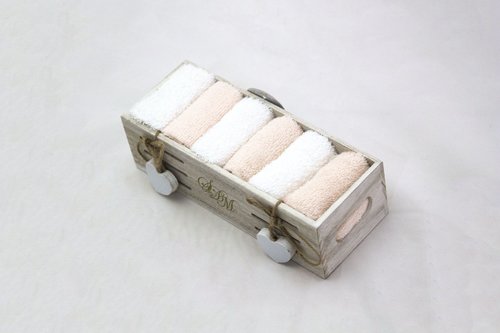 Набор полотенец для ванной 6 шт. Sofi De Marko АЛИТА хлопковая махра персиковый 30х30, фото, фотография