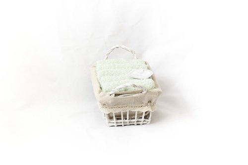 Набор полотенец для ванной 5 шт. Sofi De Marko ГЕРДА хлопковая махра изумрудный 30х30, фото, фотография