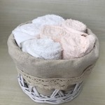 Набор полотенец для ванной 6 шт. Sofi De Marko МАЙРА хлопковая махра персиковый 30х30, фото, фотография