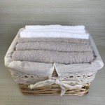 Набор полотенец для ванной 6 шт. Sofi De Marko ОДЖИ хлопковая махра капучино 30х30, фото, фотография