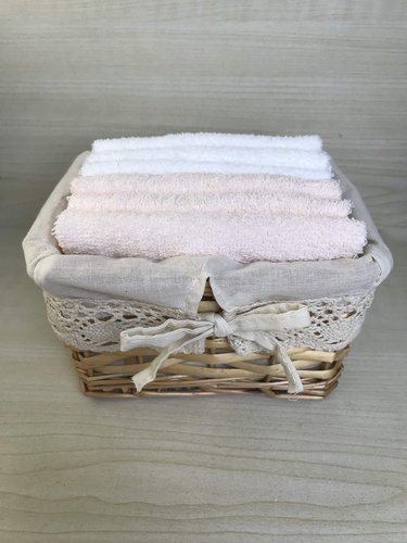 Набор полотенец для ванной 6 шт. Sofi De Marko ОДЖИ хлопковая махра персиковый 30х30, фото, фотография