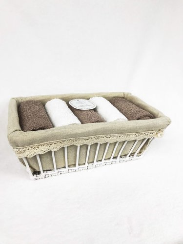 Набор полотенец для ванной 5 шт. Sofi De Marko ИРИС хлопковая махра кофейный 30х50, фото, фотография