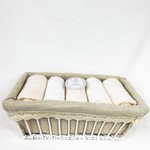 Набор полотенец для ванной 5 шт. Sofi De Marko ИРИС хлопковая махра персиковый 30х50, фото, фотография