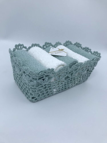 Набор полотенец для ванной 5 шт. Sofi De Marko ЭММИ хлопковая махра бирюзовый 30х50, фото, фотография