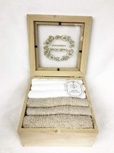 Набор полотенец для ванной 6 шт. Sofi De Marko ТИНА хлопковая махра капучино 30х30, фото, фотография