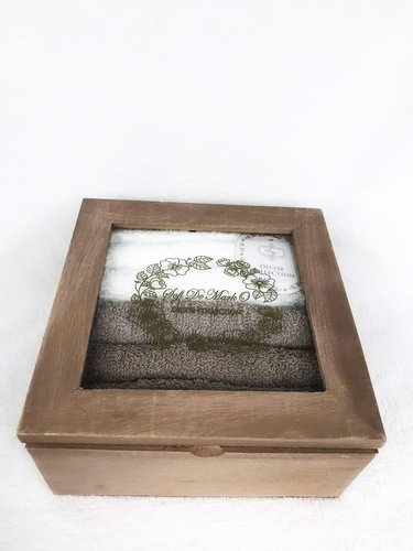 Набор полотенец для ванной 6 шт. Sofi De Marko ТИНА хлопковая махра кофейный 30х30, фото, фотография