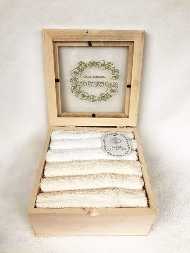 Набор полотенец для ванной 6 шт. Sofi De Marko ТИНА хлопковая махра персиковый 30х30, фото, фотография