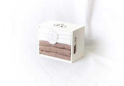 Набор полотенец для ванной 6 шт. Sofi De Marko УНА хлопковая махра кофейный 30х30, фото, фотография