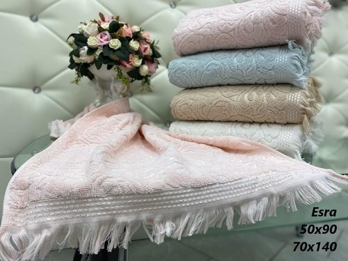 Набор полотенец для ванной 6 шт. Sofi De Marko ESRA хлопковая махра 70х140, фото, фотография