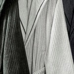 Халат мужской Soft Cotton STRIPE хлопковая махра антрацит L, фото, фотография