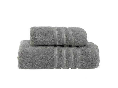 Полотенце для ванной Soft Cotton BOHEME хлопковая махра серый 50х100, фото, фотография