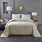 Покрывало Sofi De Marko РОЗМАРИ велюр вискоза кремовый 240х260, фото, фотография