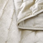 Покрывало Sofi De Marko РОЗМАРИ велюр вискоза кремовый 240х260, фото, фотография