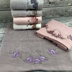 Набор полотенец для ванной 6 шт. Sikel ELIT PURRY хлопковая махра ромашка 50х90, фото, фотография