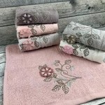 Набор полотенец для ванной 6 шт. Sikel ELIT PURRY хлопковая махра магнолия 70х140, фото, фотография