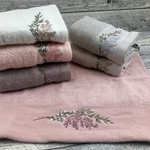 Набор полотенец для ванной 6 шт. Sikel ELIT PURRY хлопковая махра мимоза 30х50, фото, фотография