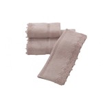 Халат с полотенцами Soft cotton VICTORIA хлопковая махра лиловый M, фото, фотография