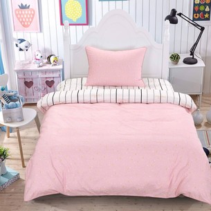 Детское постельное белье Sofi De Marko ЖУЛИ хлопковый сатин розовый 1,5 спальный
