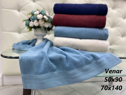 Полотенце для ванной Sofi De Marko VENAR хлопковая махра синий 50х90, фото, фотография