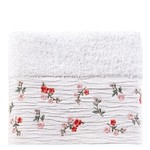 Полотенце для ванной TAC ROSE хлопковая махра белый 50х70, фото, фотография